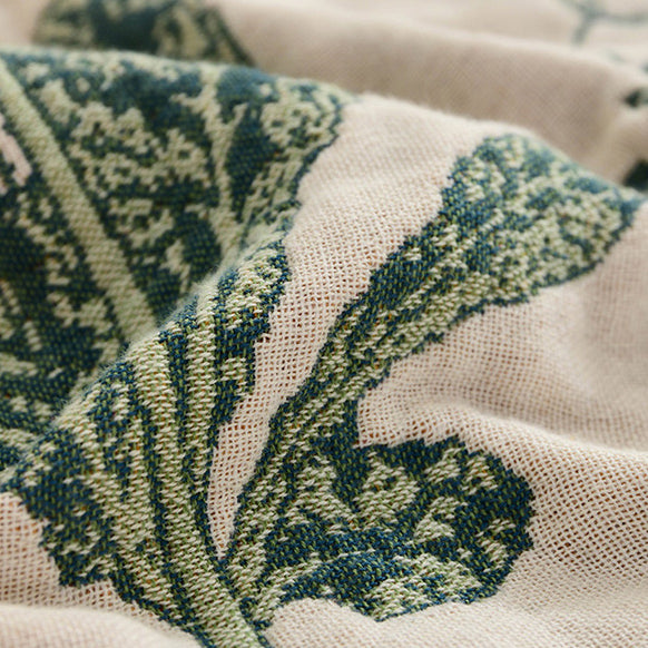 reversible botanical sofa cover