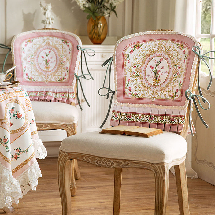 pink lovely tulip chair cover & cushion