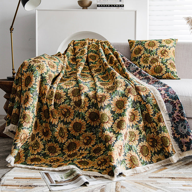 sunflower sofa cover