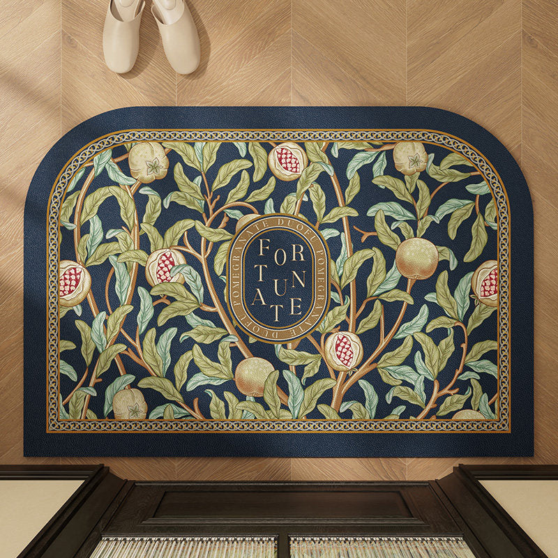american retro pomegranate door mat