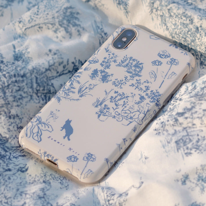 blue cat iPhone case