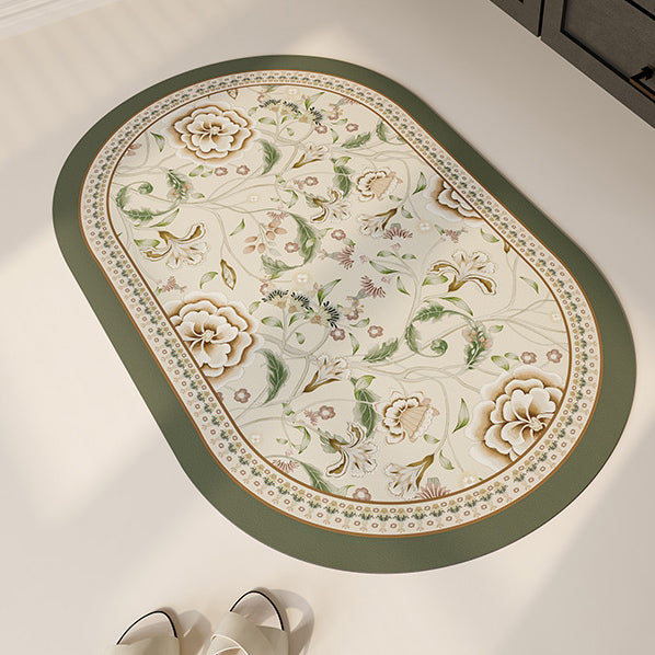 6design luxury flower bath mat