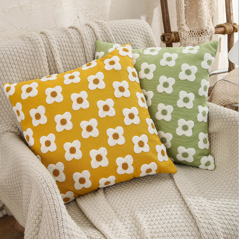 6color boa flower cushion