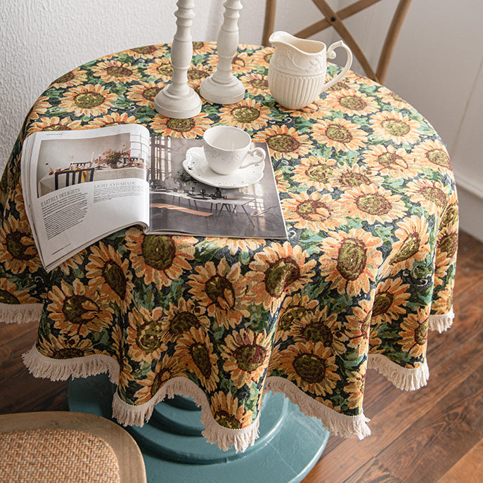 sunflower table cloth