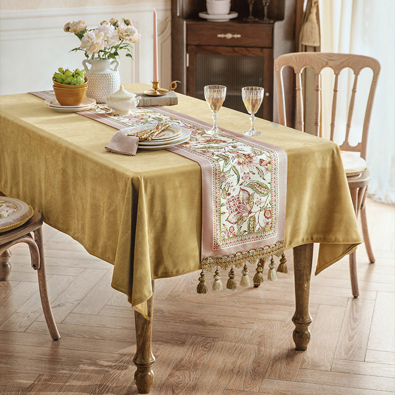 pink like a dream flower table runner