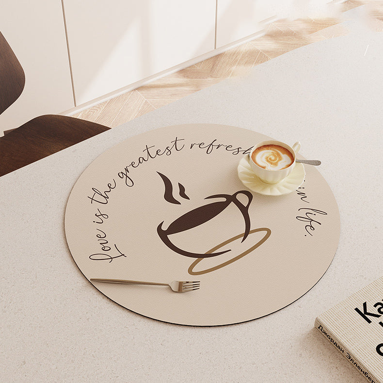 5design relax time round place mat