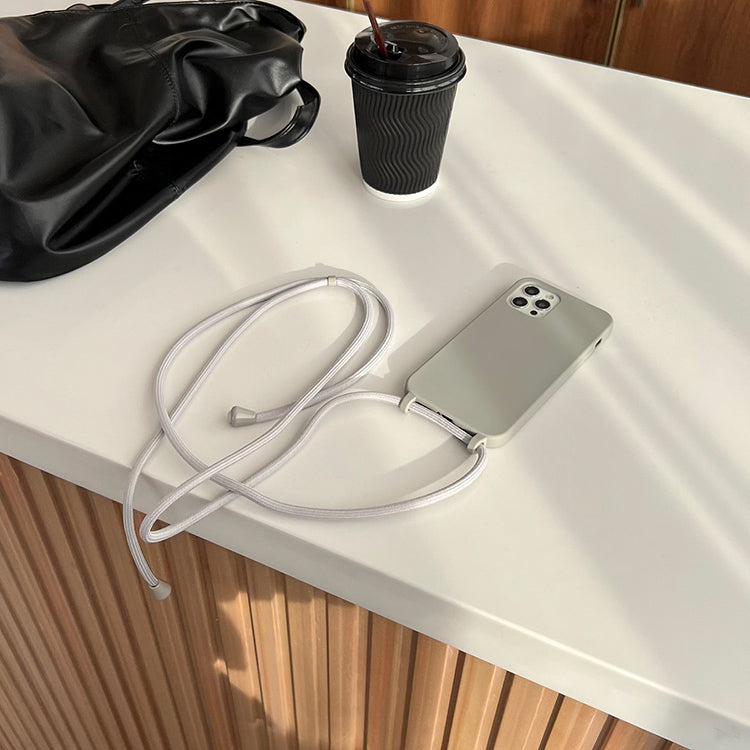 gray shoulder strap iPhonecase