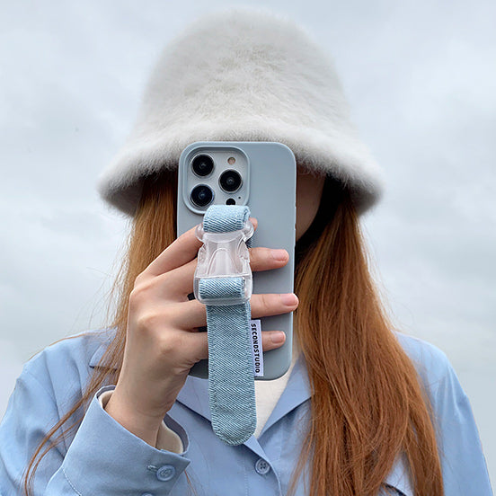 light blue denim belt iPhone case