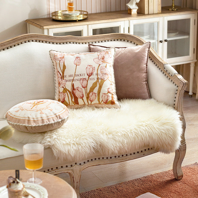 pink tuilp everthing 2design cushion