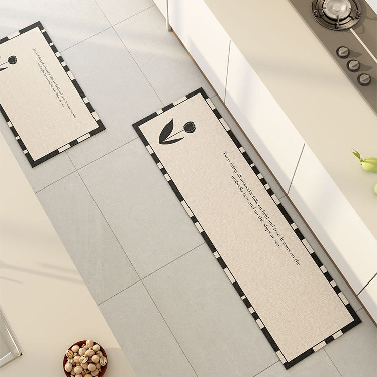 2color tulip waterproof kitchen mat