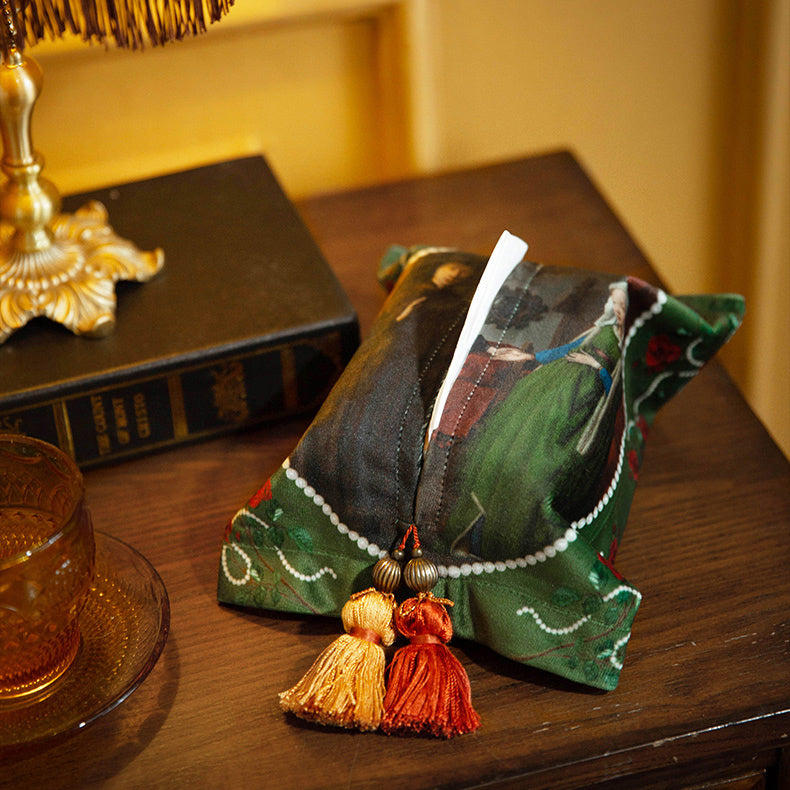 2design european rose art tissue case