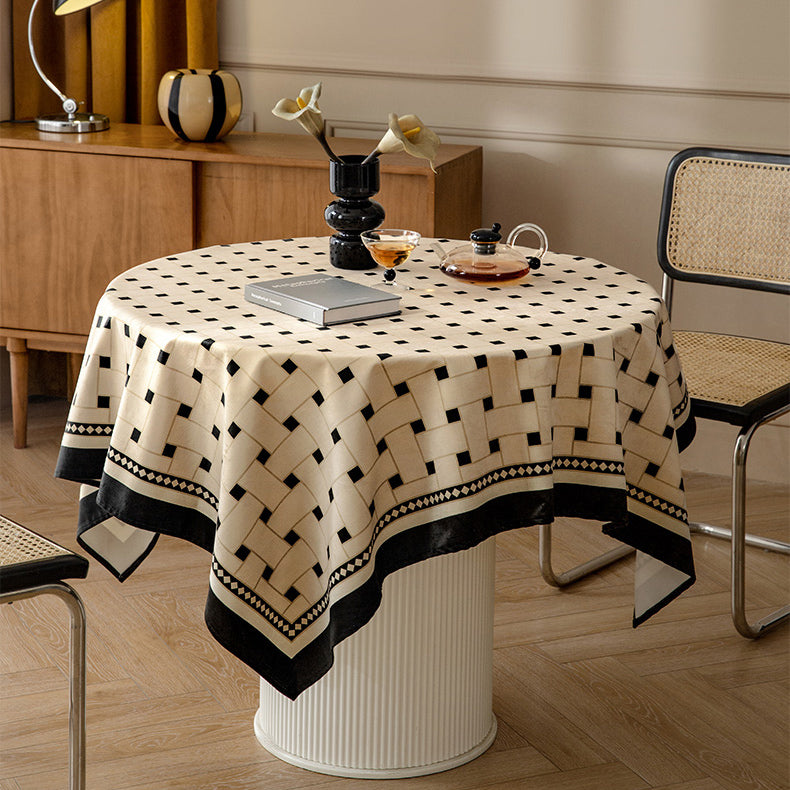 2design brown retro table cloth