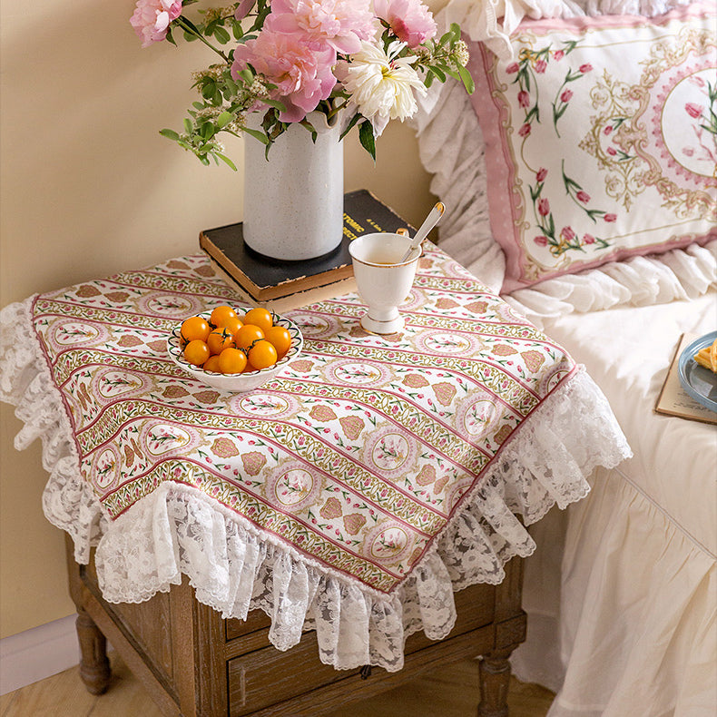 pink lovely tulip cover cloth