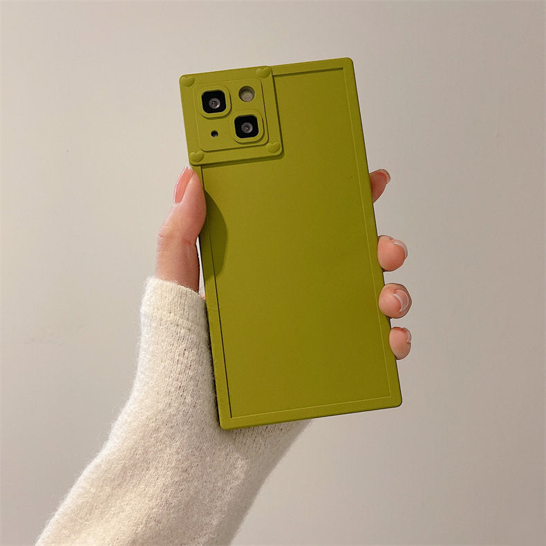 6color simple square iPhone case