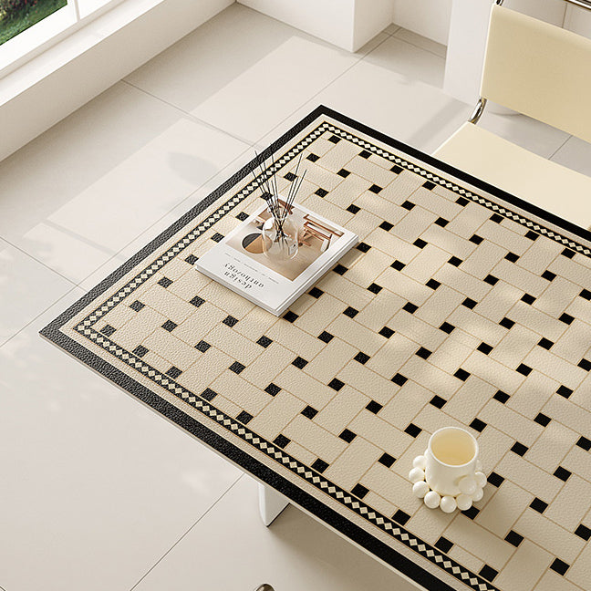 2design brown retro tile square table mat