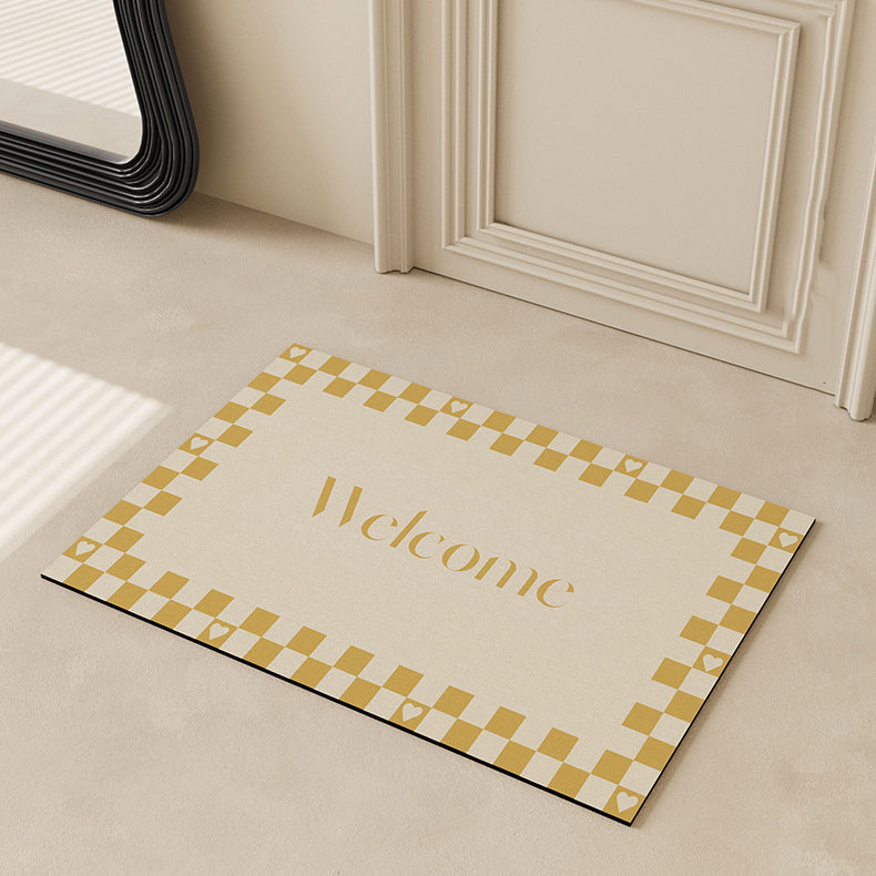 4color welcome waterproof door mat