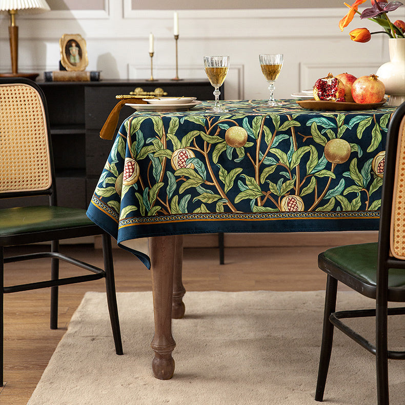 american retro pomegranate table cloth