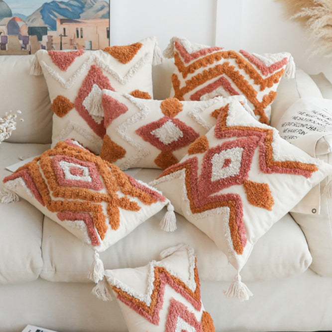 6design bohemian fringe cushion