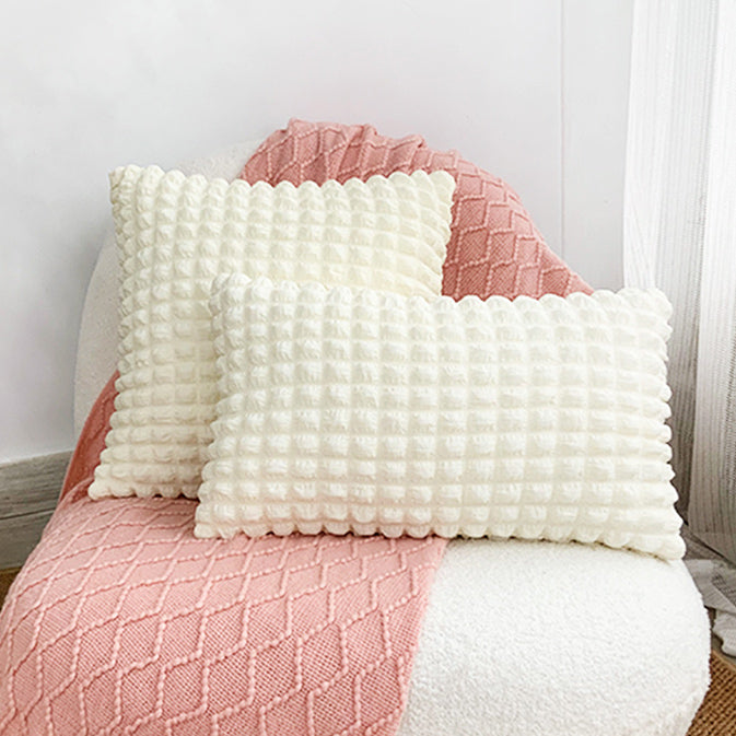 4color block bubbles cushion