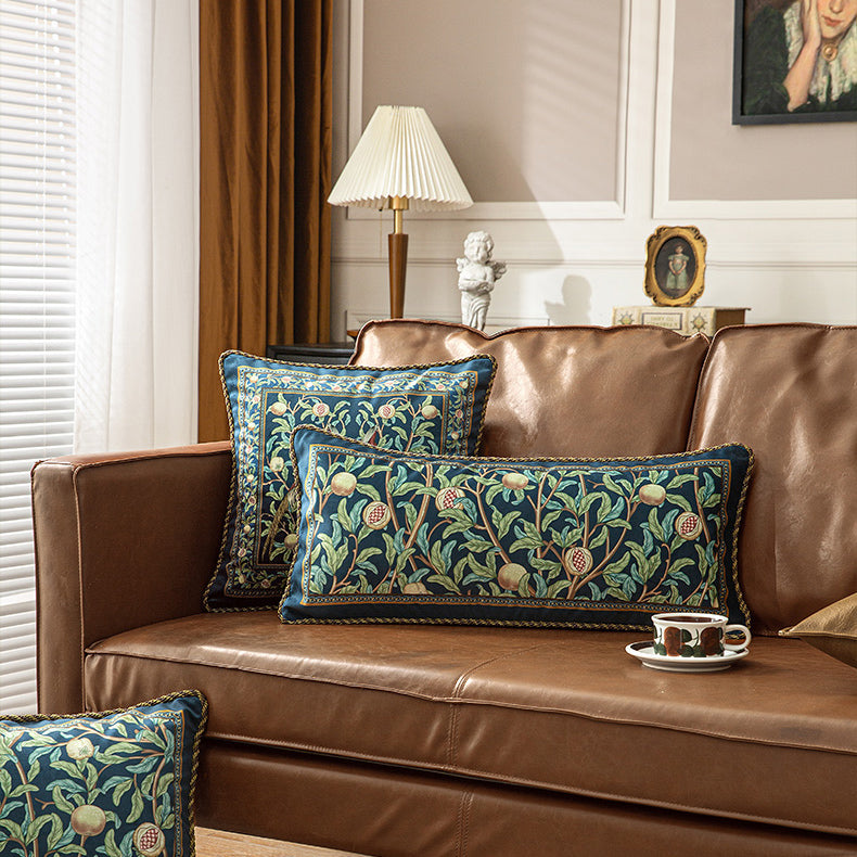 american retro pomegranate square cushion