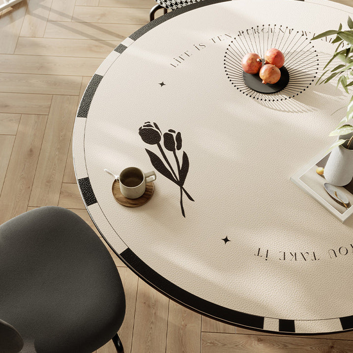 black tulip table mat
