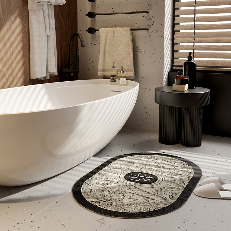 lucky logo luxury bath mat