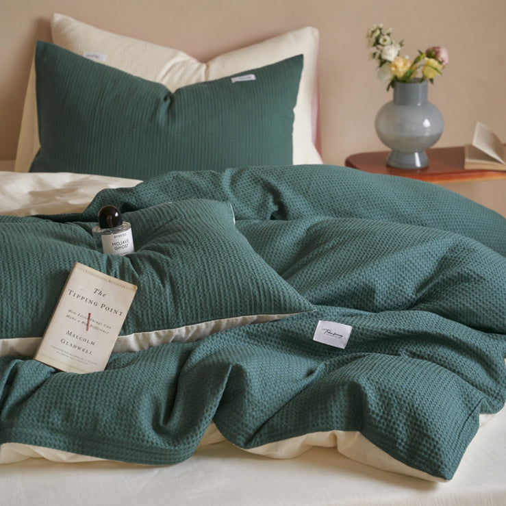 8color waffle logo tag bedlinen set