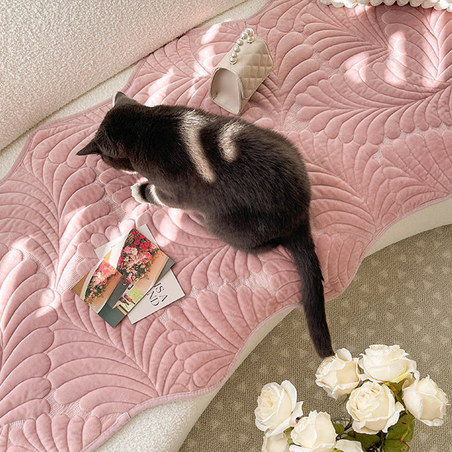 3color leaf stitch sofa cover