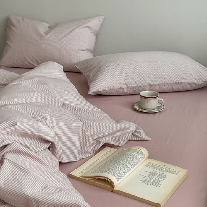 8color pale stripe bedlinen set