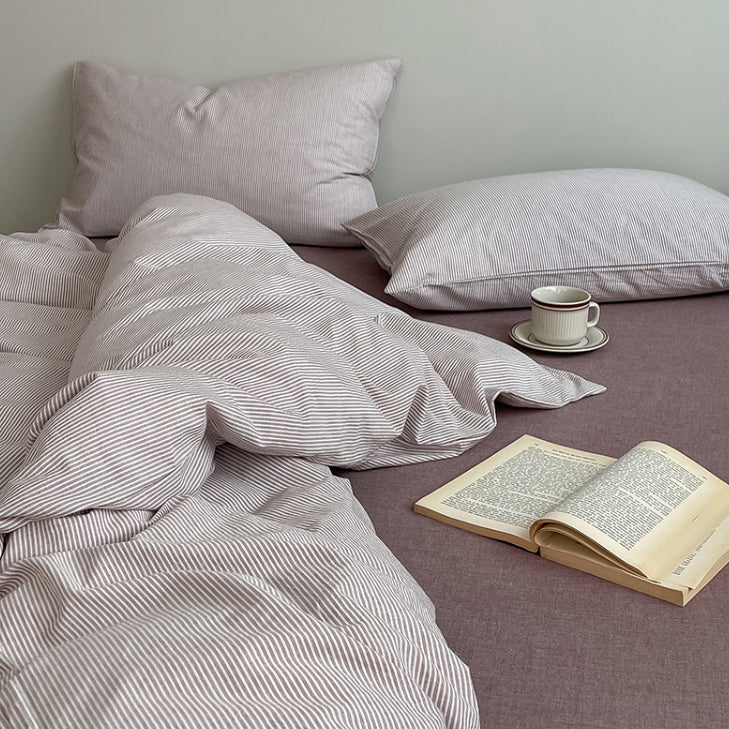 8color pale stripe bedlinen set