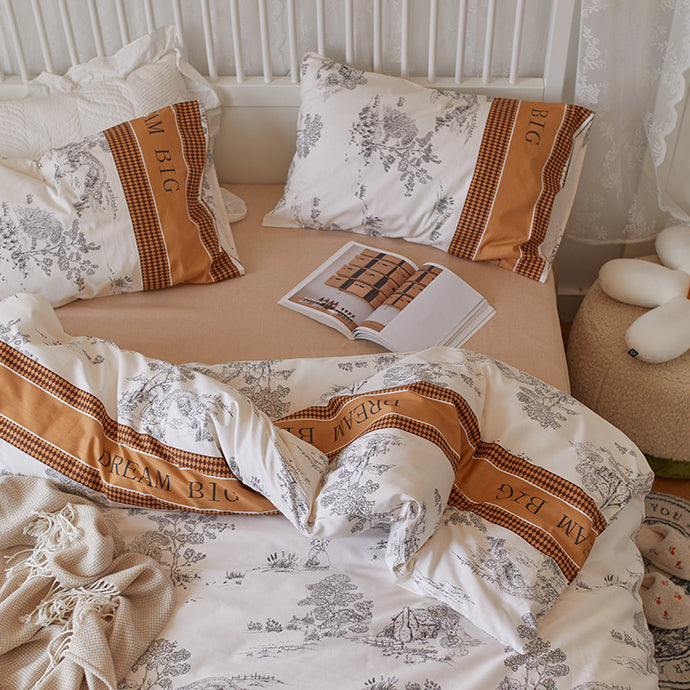 7design retro sketch bedlinen set