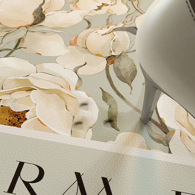 4design romantic flower door mat