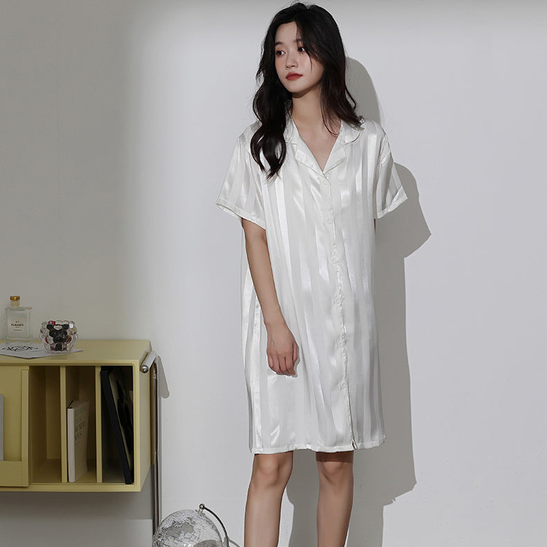 4color onepiece stripe roomwear