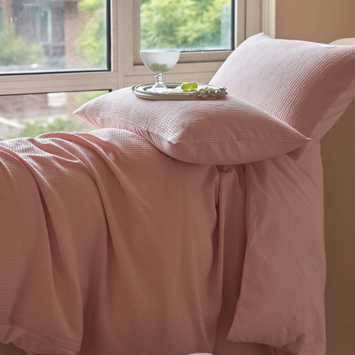 8color waffle logo tag bedlinen set