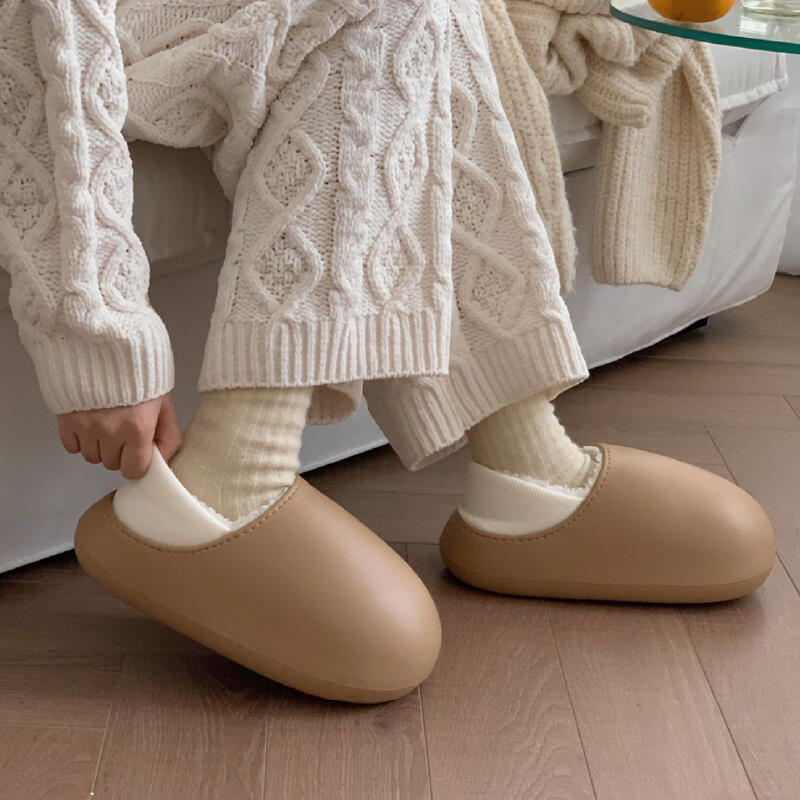waterproof 2type fluffy roomshoes