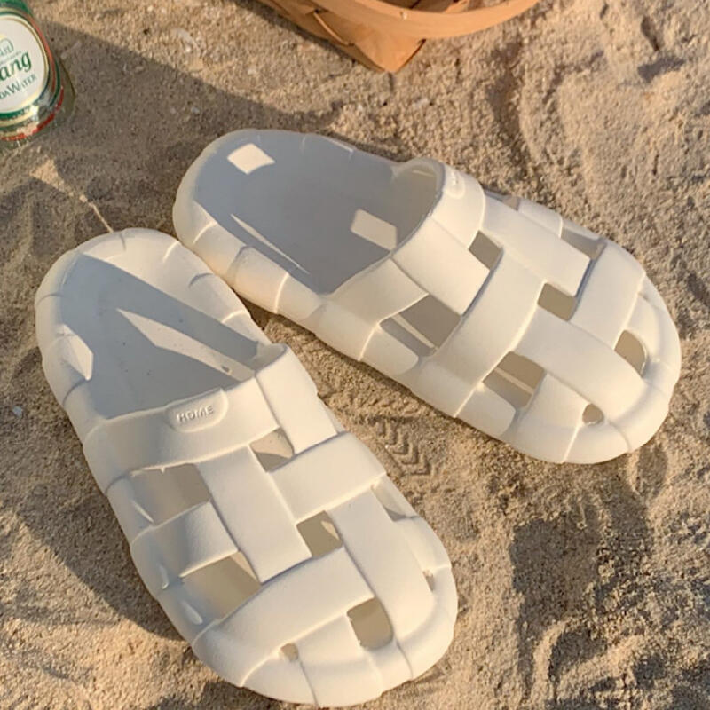 cross belt resin room shoes