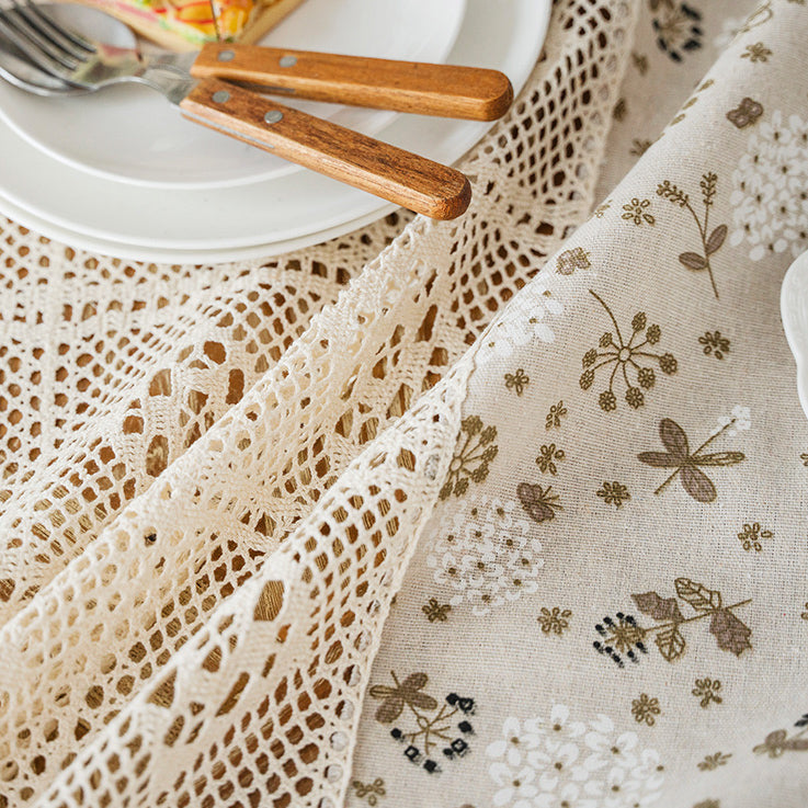 4design country flower table cloth