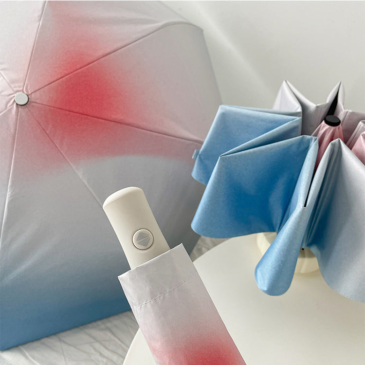 3color gradation color folding uv parasol