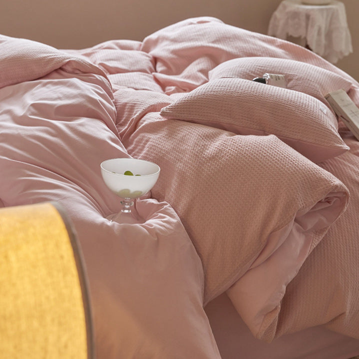 8color waffle logo tag bedlinen set