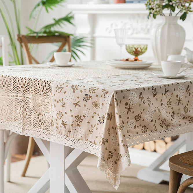 4design country flower table cloth