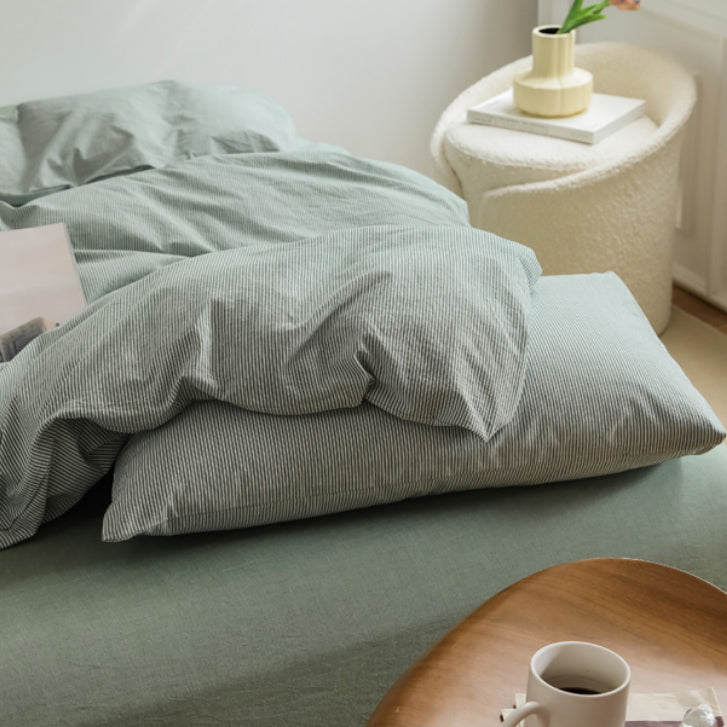 8color pale stripe bedlinen set