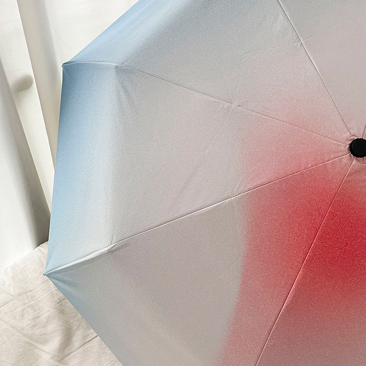3color gradation color folding uv parasol