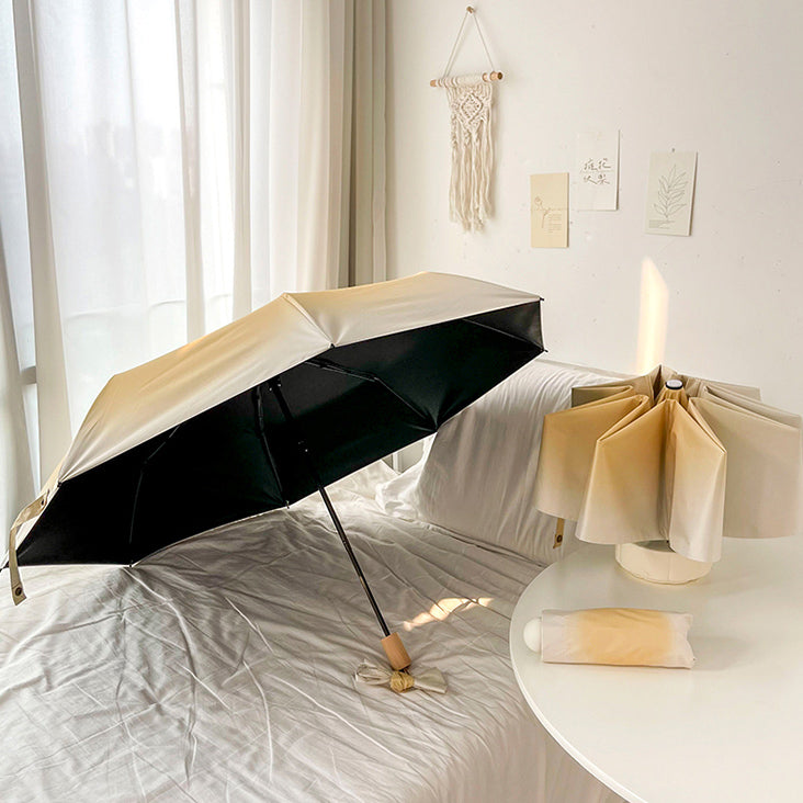 3color gradation color folding uv parasol