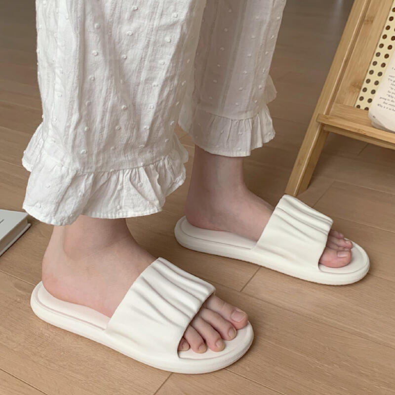 6color simple wave room shoes