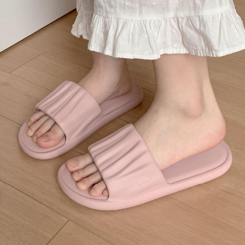 6color simple wave room shoes