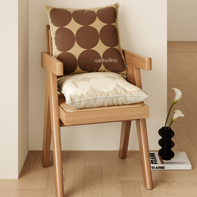 brown circle minimalism cushion