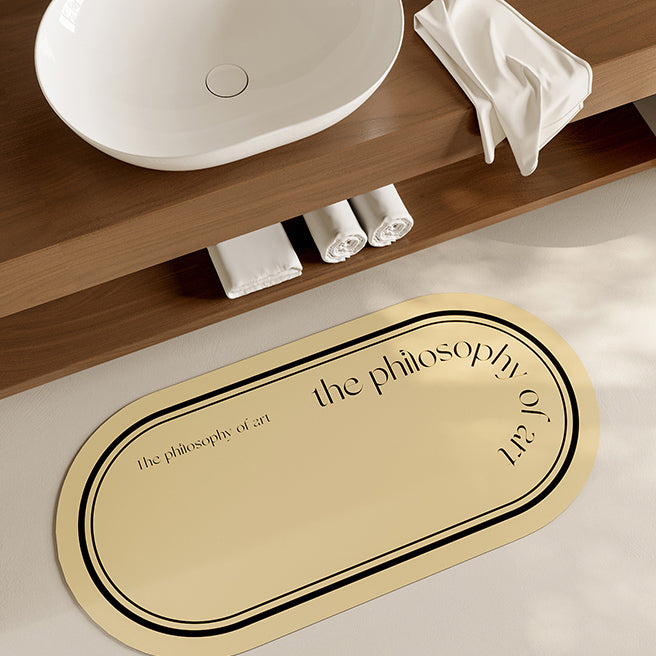 art philosophy toilet mat