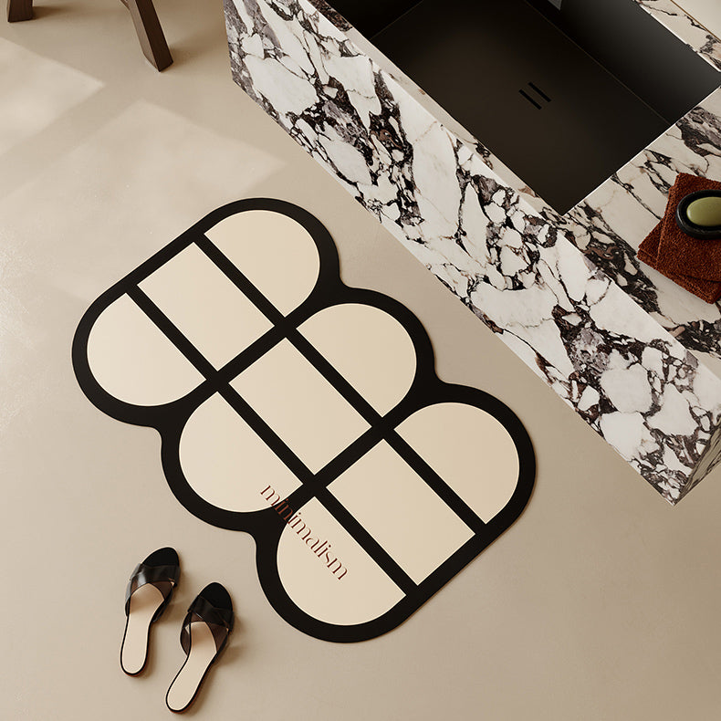 minimalism retro bath mat