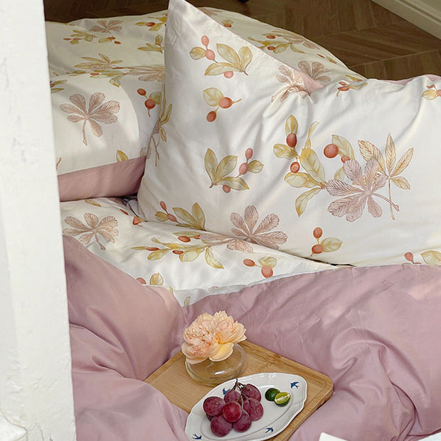 botanical retro bedlinen set