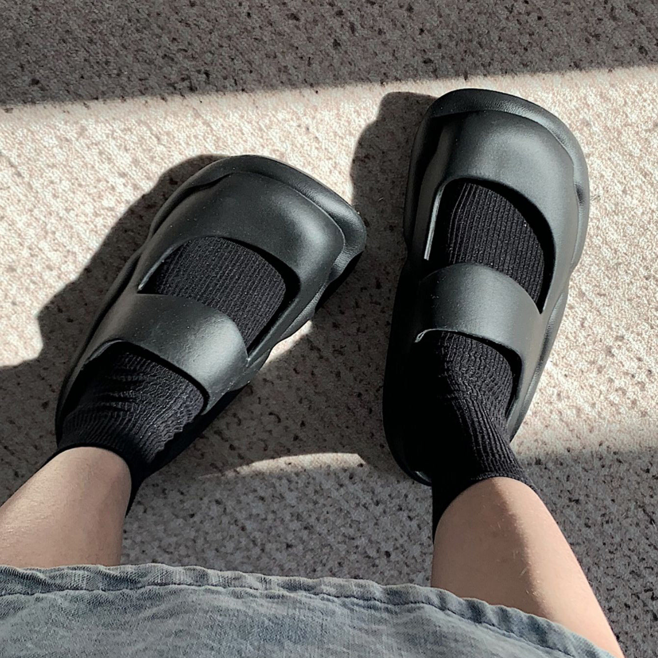 5color strap rubber roomshoes